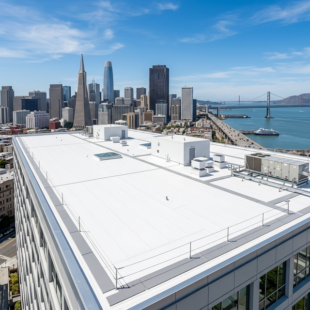San Francisco Commercial White TPO Roof
